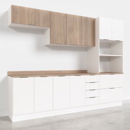 Cozinha Modulada 5 Peças com Tampo 2 Aéreos 2 Balcões 1 Torre Quente Ipanema CabeCasa MadeiraMadeira - 10