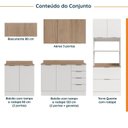 Ver imagem 3 de Cozinha Planejada 5 Peças 1 Tampo 2 Aéreos 2 Balcões 1 Torre Quente Ipanema CabeCasa MadeiraOriginals