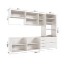 Ver imagem 6 de Cozinha Modulada 5 Peças 2 Aéreos 2 Balcões 1 Torre Quente Ipanema CabeCasa MadeiraOriginals Branco/