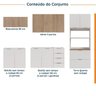 Cozinha Modulada 5 Peças 2 Aéreos 2 Balcões 1 Torre Quente Ipanema CabeCasa MadeiraOriginals - 5