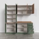 Ver imagem 6 de Cozinha Modulada 4 Peças com Tampo 2 Aéreos 5 Portas e 2 Balcões Ipanema CabeCasa MadeiraOriginals