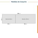 Ver imagem 7 de Cozinha Modulada 4 Peças com Tampo 2 Aéreos 5 Portas e 2 Balcões Ipanema CabeCasa MadeiraOriginals V