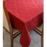 Toalha de Mesa Jacquard 04 Lug Cozinha Quadrada:vermelho Marsala - 5