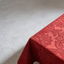 Ver imagem 4 de Toalha de Mesa Jacquard 04 Lug Cozinha Quadrada:Vermelho Marsala