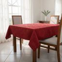 Ver imagem 7 de Toalha de Mesa Jacquard 04 Lug Cozinha Quadrada:Vermelho Marsala