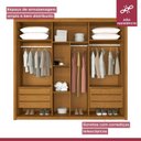 Ver imagem 2 de Guarda Roupa 6 Portas 6 Gavetas 100% MDF Santorini