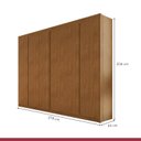 Ver imagem 4 de Guarda Roupa 6 Portas 6 Gavetas 100% MDF Santorini