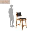 Ver imagem 4 de Conjunto com 2 Banquetas em Madeira Eloá Preto/Imbuia Marrom