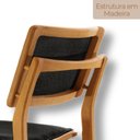 Ver imagem 5 de Conjunto com 2 Banquetas em Madeira Eloá Preto/Imbuia Marrom