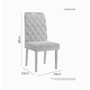 Ver imagem 7 de Mesa Robusta 1,60 6 Cadeiras Rubi Linho Jcm - Cinamomo