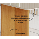 Ver imagem 3 de Mesa Robusta 1,60 6 Cadeiras Rubi Linho Jcm - Cinamomo