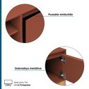 Ver imagem 4 de Rack para TV até 75 Polegadas 100% MDF Retrô com Pés em Madeira Maciça 180cm Bento Yescasa Terracota
