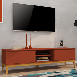 Rack para TV até 60 Polegadas 180cm 2 Portas Retrô Bento Yescasa - 6