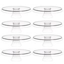 Ver imagem 1 de 8 Bases Porta Bolos Transparente Tortas Doces 25cm com Pé Glassy Crippa