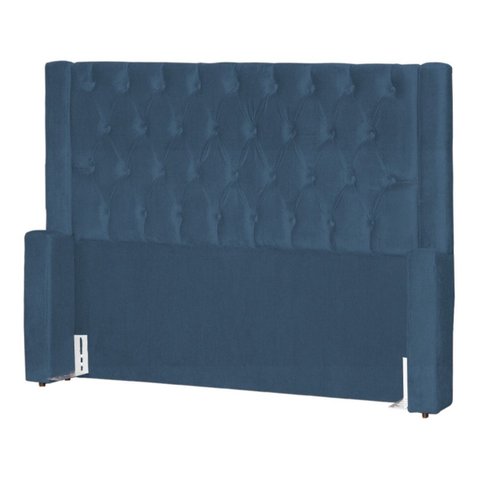 Cabeceira de Cama Box Estofada 195 Cm King Emma Suede