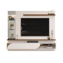 Ver imagem 4 de Painel para Tv até 60 Polegadas C/ Espelho Ravi Dj Móveis Off White/freijó