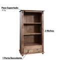 Ver imagem 3 de Estante Provençal 3 Nichos 1 Porta Basculante
