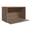 Ver imagem 1 de Armario Aereo Porta Microondas Mdf 60 Cm Kali 15214 Carvalho Toq Nicioli