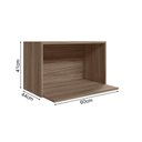 Ver imagem 3 de Armario Aereo Porta Microondas Mdf 60 Cm Kali 15214 Carvalho Toq Nicioli