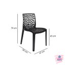 Ver imagem 5 de Cadeira Gruvyer Preta Fosca