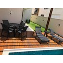 Ver imagem 4 de Kit Mesa 4 Cadeiras Alumínio com Espreguiçadeiras de Piscina