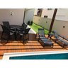Kit Mesa 4 Cadeiras Alumínio com Espreguiçadeiras de Piscina - 4