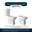 Ver imagem 3 de Tampa de Vaso Sanitário Decorado Laguna Preto para Bacia Hervy