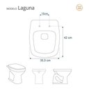 Ver imagem 2 de Tampa de Vaso Sanitário Decorado Laguna Preto para Bacia Hervy