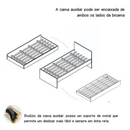 Bicama Infantil com Modulo e Proteção Lateral Caracol - 8