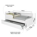 Ver imagem 3 de Bicama Infantil com Modulo e Proteção Lateral Caracol