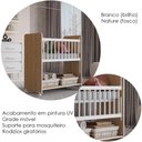 Ver imagem 4 de Mini Berço Grade Movel 89 Cm Outside Branco Nature Mobbs