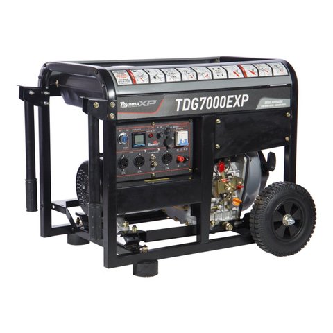 Gerador de Energia À Diesel TDG7000EXP-Ats Ready Toyama Preto