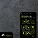 Ver imagem 2 de Piso Vínilico em Placa Pietra Nero Placa 61cm x 61cm x 3mm Casa Grassi