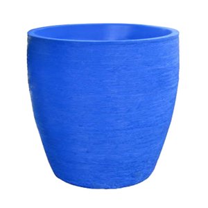 Vaso Planta 40x40 Oval Moderno Polietileno - AZUL ARARA 009