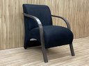 Ver imagem 1 de Poltrona 1 Lugar Braço Madeira Suede Preto 601 México