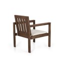 Ver mais imagens de Conjunto Banco 2 Lugares e Poltronas com Almofadas Madeira Maciça Yescasa