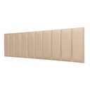 Ver imagem 3 de Cabeceira King Veludo Marfim Placa Modulada Estofada Ripada Adesiva