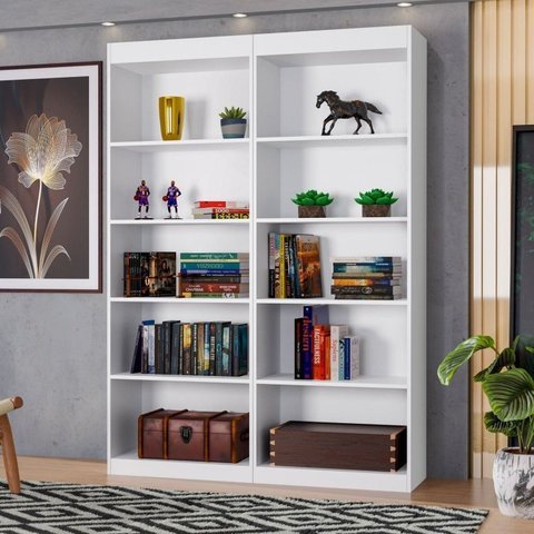 Estante para Livros Multiuso 178CMX102CM Larissa Branco