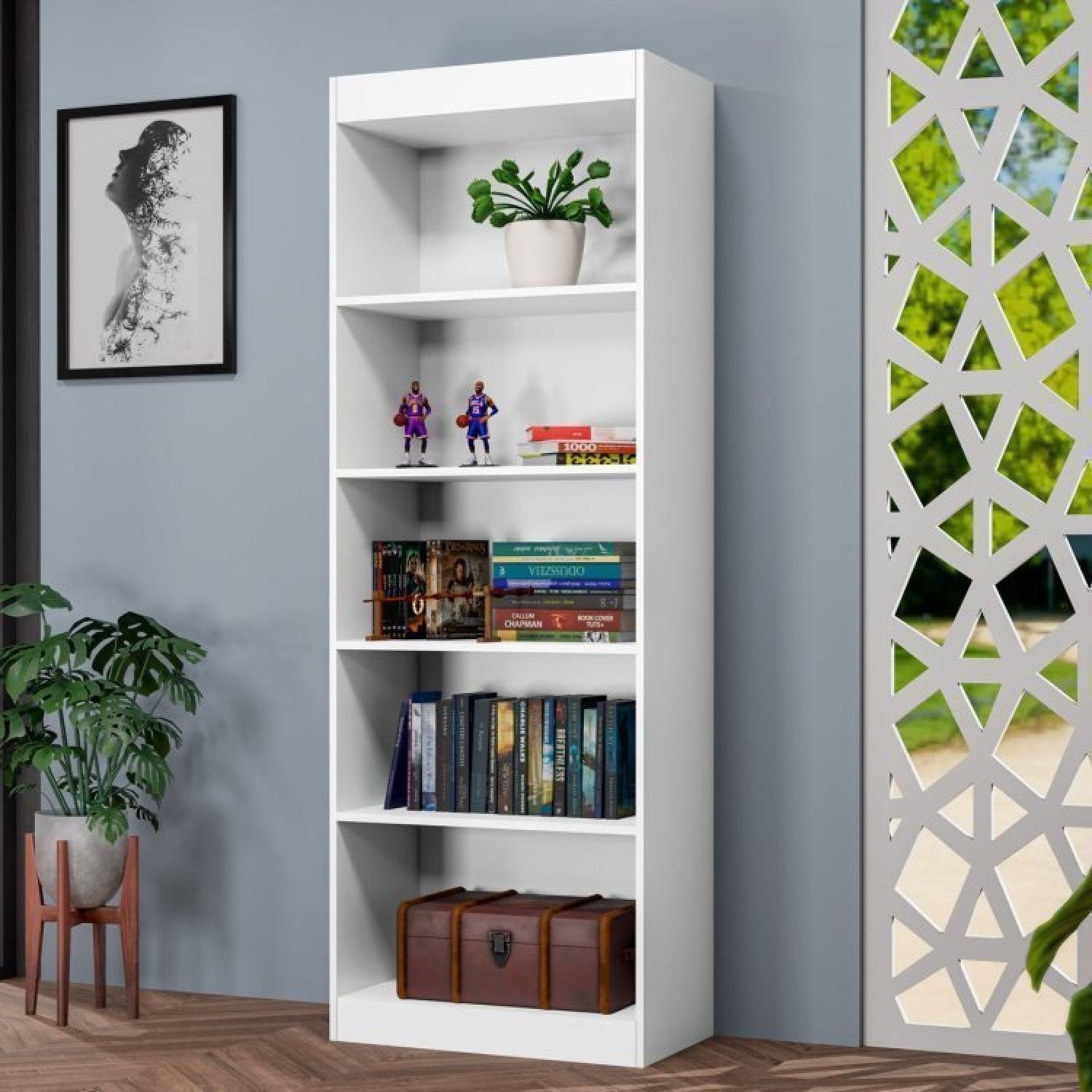 Estante para Livros Multiuso 178cmx102cm Larissa - 2