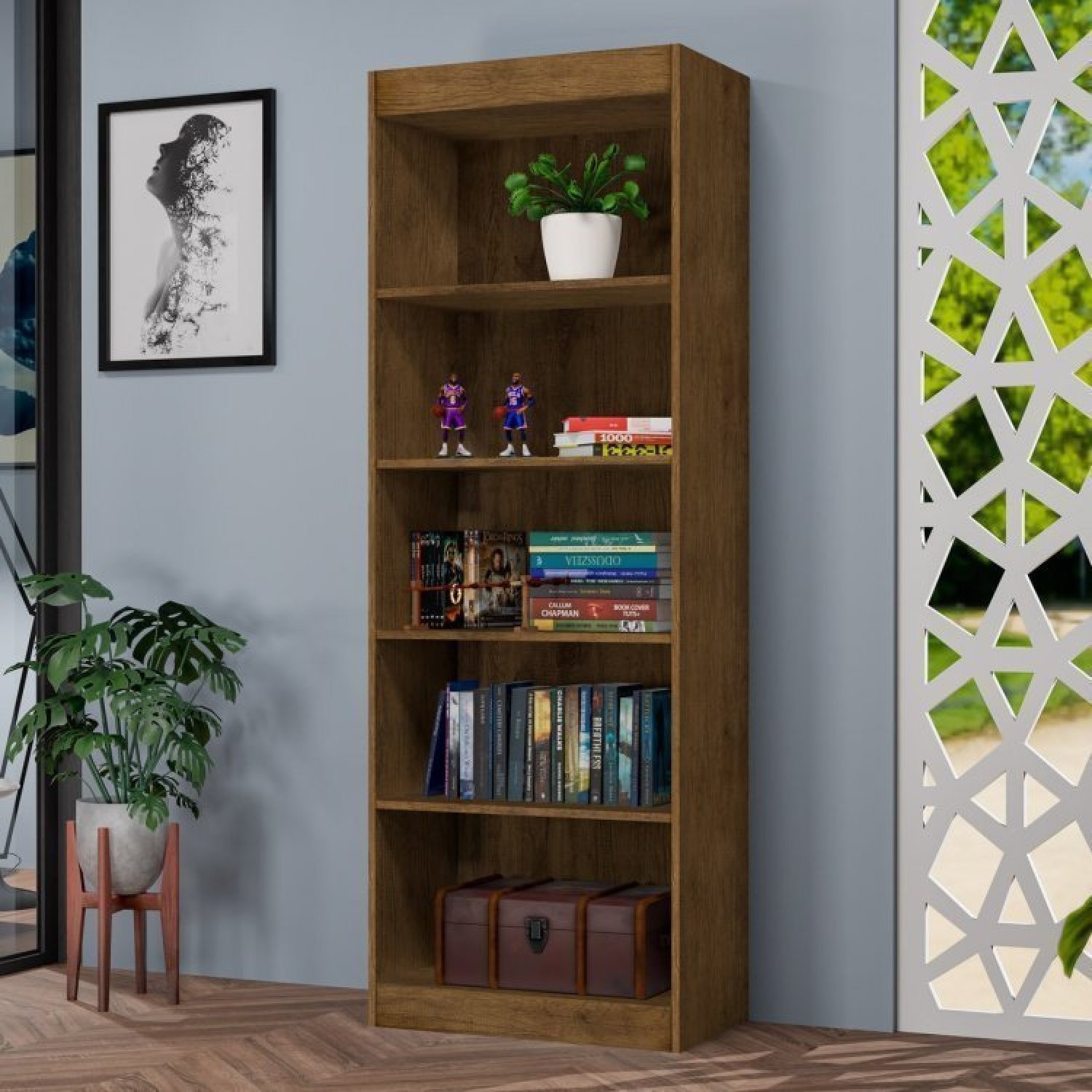 Estante para Livros Multiuso 178cmx102cm Larissa - 1