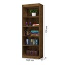 Ver imagem 4 de Estante para Livros Multiuso 178CMX102CM Larissa Marrom/Jequitiba