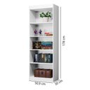 Ver imagem 4 de Estante Livros Multiuso 178CMX153CM Larissa Branco