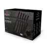 Jogo 5 Facas + Suporte Magnético 6pçs Purple Berlinger Haus Faqueiro Cozinha - 5