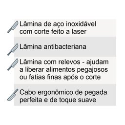 Jogo 5 Facas + Suporte Magnético 6pçs Purple Berlinger Haus Faqueiro Cozinha - 6