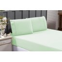 Ver imagem 1 de Jogo De Lençol Casal Queen 100% Algodão Verde 3 Peças