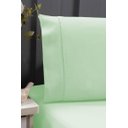 Ver imagem 2 de Jogo De Lençol Casal Queen 100% Algodão Verde 3 Peças