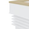 Conjunto Escritório Recepção 3 Peças com 2 Balcões em L Tamburato 147,7cm 1 Gaveteiro  - 6