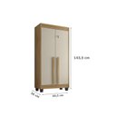 Ver imagem 4 de Armário Multiuso 2 Portas 3 Prateleiras Paris