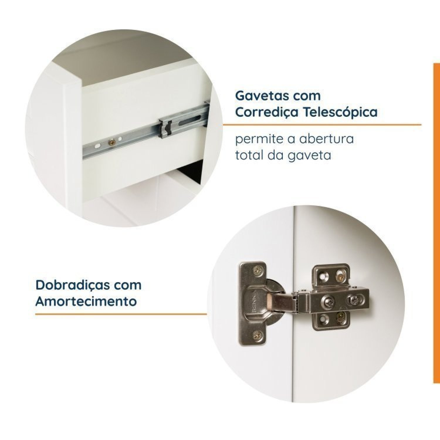 Cozinha Modulada 5 Peças com Tampo 3 Aéreos 6 Portas e 2 Balcões Arizona CabeCasa MadeiraMadeira - 6