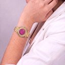 Ver imagem 3 de Relógio Feminino Luxo Paris com Strass Correa Metal + Caixa